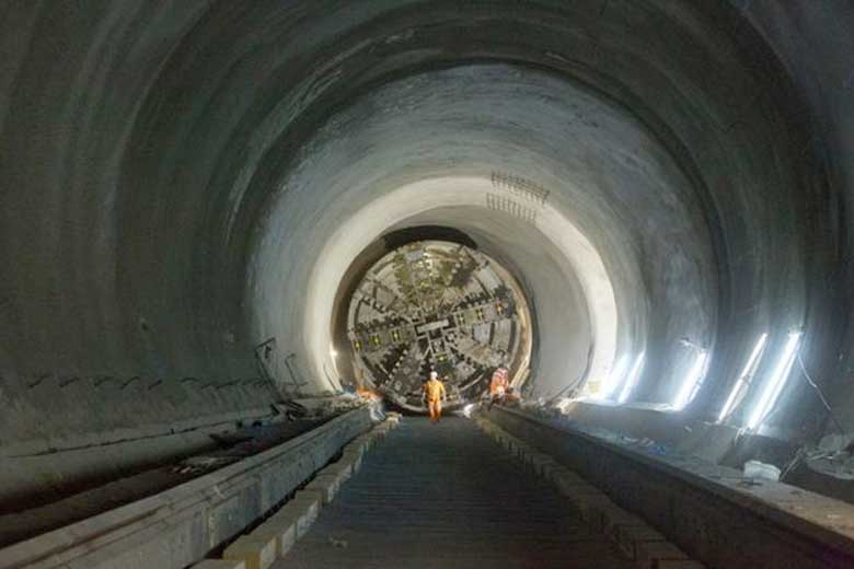 A drone's view of the Crossrail tunnels