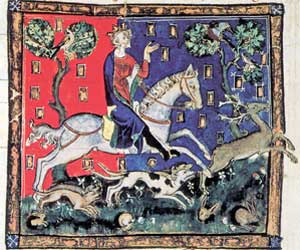 King John on a stag hunt