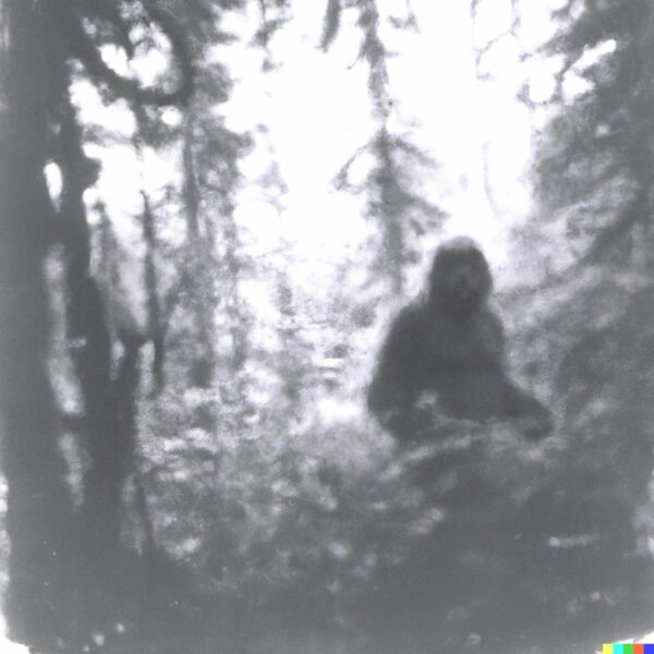 An old photo of Bigfoot